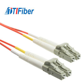 cordón de remiendo de la fibra óptica de 0.9m m OFNP OM1 LC 62,5/125 con pérdida de inserción baja