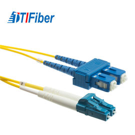 LC a la aprobación de 3M los 9.84ft 9/125um OS1 ROHS del duplex del solo modo del cable del remiendo de la fibra del SC