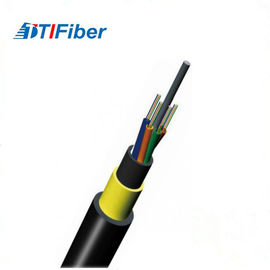 Alta densidad de la fibra de la base no metálica del cable de fribra óptica ADSS 6/12 con el palmo del 120/100/80m