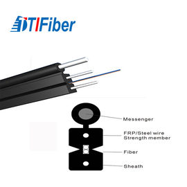 Tipo plano del arco de la base del cable G652d G657A OS2 LSZH el 1/2 de la red de la fibra óptica del solo modo