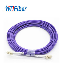 El cordón de remiendo con varios modos de funcionamiento de la fibra óptica 10GB LC al duplex OM4 50/125 del LC resuelve ROHS