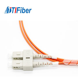 El SC fibra OM1 del milímetro 62,5 del cordón de remiendo del cable de fribra óptica del LC a la diversa mecanografía PVC LSZH