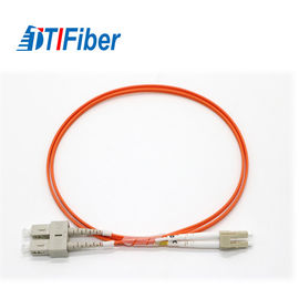 El SC fibra OM1 del milímetro 62,5 del cordón de remiendo del cable de fribra óptica del LC a la diversa mecanografía PVC LSZH