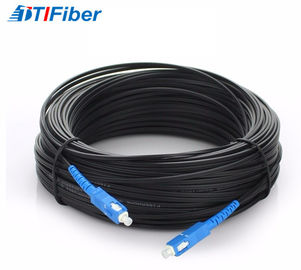Cordón de remiendo interior de la fibra óptica del cable de descenso de FTTH unimodal con el conector del ST FC del SC LC