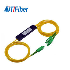 Los ABS mecanografían a divisor de la fibra óptica del PLC el uso de sistema unimodal de 1X2 FTTX