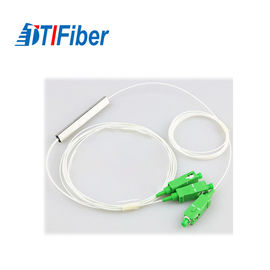 Tipo de acero divisor 1/8 del tubo de la fibra óptica 1/4 1/2 0.9m m con el conector de SC/UPC APC