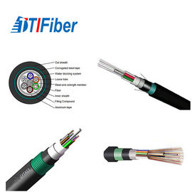 Ignífugos acorazados de la envoltura de Doubel del cordón de la fibra óptica GYTA53 dirigen el cable enterrado