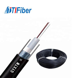 Uso de la telecomunicación de la chaqueta de PVC del solo modo de la base del cable de fribra óptica 4 de GYXTW