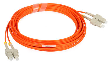 Cordón de remiendo a dos caras con varios modos de funcionamiento de la fibra del SC/de FC/del LC con el cable anaranjado del color