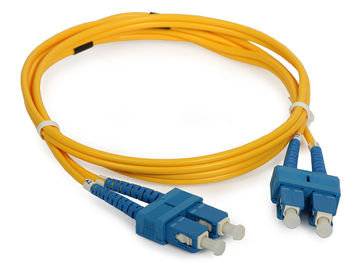Cordón de remiendo óptico de la fibra del duplex del SC de la telecomunicación con el polaco del UPC/de APC