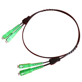 Red CATV SC / APC Cordón de parche de fibra óptica con fibra G657A