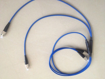 ST/UPC - cordón de remiendo acorazado interior de la fibra óptica del ST con el azul, chaqueta de LSZH