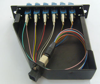 el panel de remiendo del duplex 3U MPO del SC de los conectores de 12pcs LC para MPO Casstte