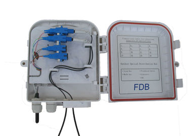 Plástico de alto impacto al aire libre de la caja de distribución de la fibra óptica del divisor del PLC 1×8