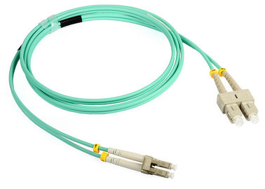 Cordón de remiendo de la fibra óptica del duplex SC-LC de la chaqueta de LSZH para la red óptica del acceso