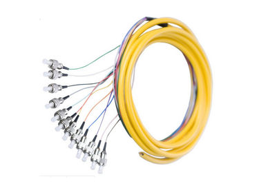 Coleta de la fibra del SC 12core del UPC APC FC con el polaco del cable del SM milímetro
