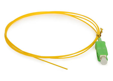 Coleta a una cara óptica de la fibra del SC APC de la red del acceso con el cable de fribra óptica del amarillo del SM