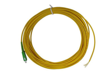 Coleta a una cara óptica de la fibra del SC APC de la red del acceso con el cable de fribra óptica del amarillo del SM