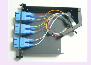 12 conectores del SC antis - el panel de remiendo de choque de MPO para el sistema del cableado del cable