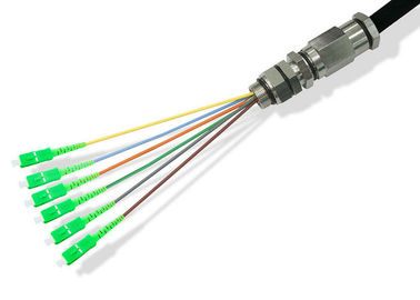 Coleta de la fibra óptica de los conectores del SC