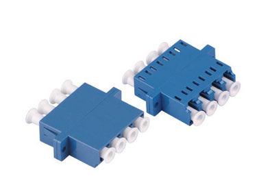 Adaptador de la fibra óptica del patio de OM3 OM4 LC para el cordón de remiendo de la fibra, azul/beige/aguamarina