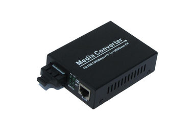 convertidor de Ethernet de la fibra óptica de 10/el 100M, convertidor de los medios del solo modo