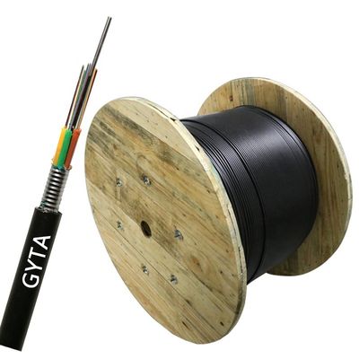 Cable de fribra óptica acorazado de la chaqueta del HDPE de GYTA MDPE