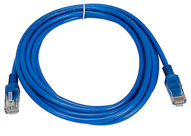cordón de remiendo interior de la red de la instalación Cat5e UTP 26AWG con la chaqueta de PVC, azul