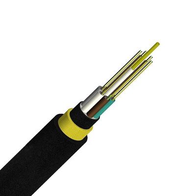 Cable de fibra óptica ADSS de 24-144 núcleos de FRP de resistencia central de un solo modo