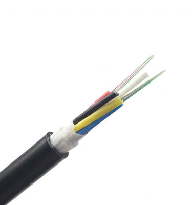 Cable de fibra óptica ADSS de 24-144 núcleos de FRP de resistencia central de un solo modo