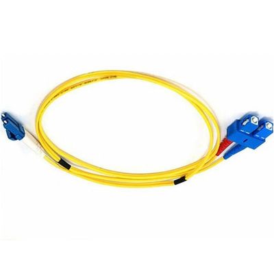 amarillo fibroóptico del cable G657A1 LSZH del remiendo del SC UPC de los 10M 2.0m m