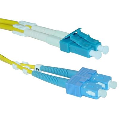 Cordón del cable del remiendo de la fibra óptica del solo modo del SC LC del solo modo 1.6m m 2.0m m 3.0m m de LC-SC