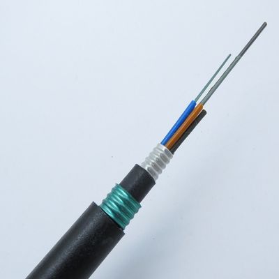 Cable de fribra óptica acorazado enterrado directo GYTA53 de los cables de la base de fibra óptica al aire libre del proveedor 12