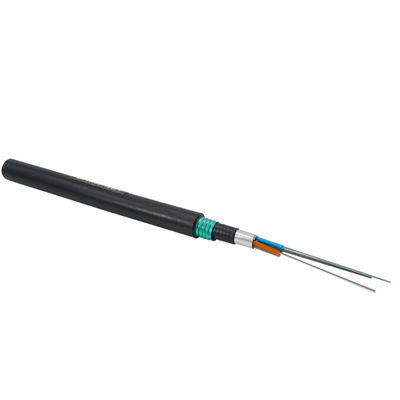 Cable de fribra óptica acorazado enterrado directo GYTA53 de los cables de la base de fibra óptica al aire libre del proveedor 12