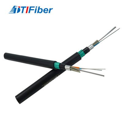 Cable de fribra óptica enterrado directo del tubo de la base del cable fibroóptico 4 del cable fibroóptico GYTA53