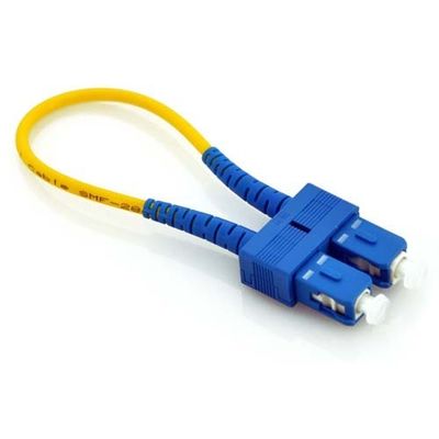 El Loopback óptico Lc/Upc o Lc/Apc duplica Loopback de la fibra óptica del solo modo del Pvc 9/125