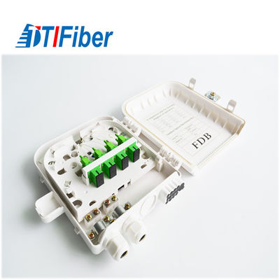 Caja de distribución al aire libre del divisor del cable de la fibra del PLC FTTH 1x4 del precio bajo