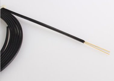 tipo cable del arco 12cores de descenso de FTTH con el alambre de acero/la fibra unimodal