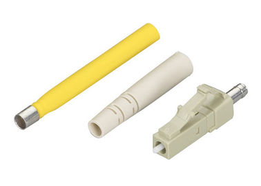 Vivienda beige LC del conector de fibra óptica con varios modos de funcionamiento a una cara de CATV