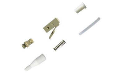 Vivienda beige LC del conector de fibra óptica con varios modos de funcionamiento a una cara de CATV