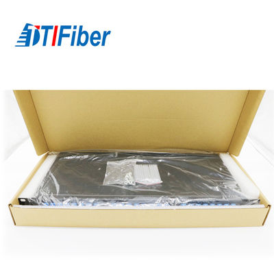 Los 24 paneles de remiendo portuarios de la fibra óptica de ODF caja terminal de la fibra óptica de 19 pulgadas