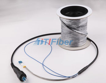 Cordón de remiendo óptico de la fibra impermeable de PDLC RRU al aire libre con el ojo de tracción