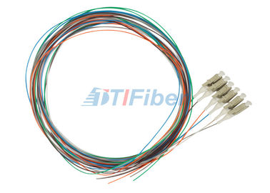 Coleta óptica de la fibra con varios modos de funcionamiento del LC que empalma, 0.9m m cable de la fibra de 12 colores