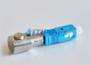 Adaptador de fibra óptica desnudo redondo del SC para la fibra y el conector desnudos de la fibra