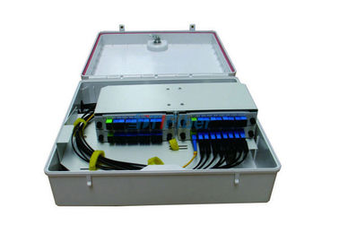 Divisor al aire libre óptico del PLC de la caja de distribución de la fibra IP65 montado en la pared