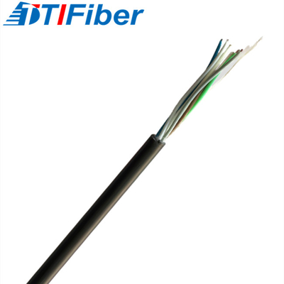 4 6 8 12 16 24 cables de fribra óptica del conducto de la base GYFY G652D con la envoltura del PE