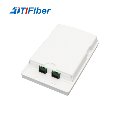 2 adaptador Mini Fiber Rosette Box For FTTH de los puertos SC/APC