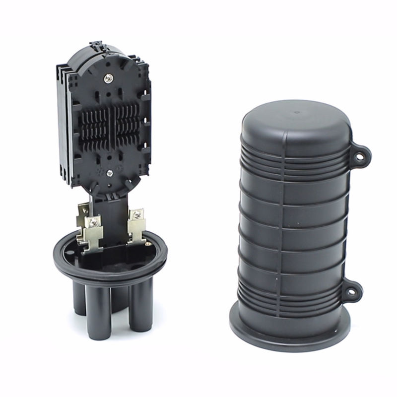 Cierre de empalme de fibra negra