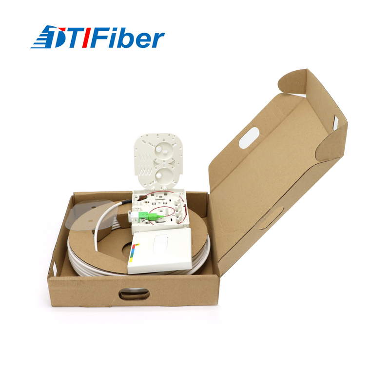 Fibra óptica al aire libre interior Patchcord del solo modo de FTTH con la caja terminal de OTO